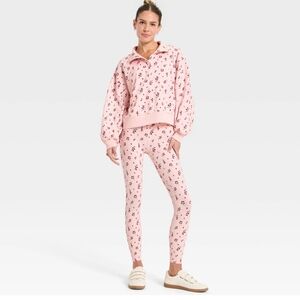 all in motion Pink Floral Pullover & Legging Work Out Or Errands Set